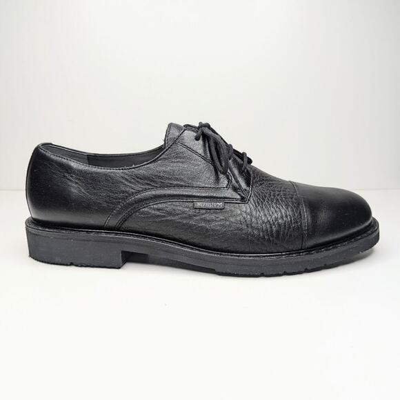 Mephisto Melchior black leather pebble grain cap toe lace up comfort size 10.5 main image 10